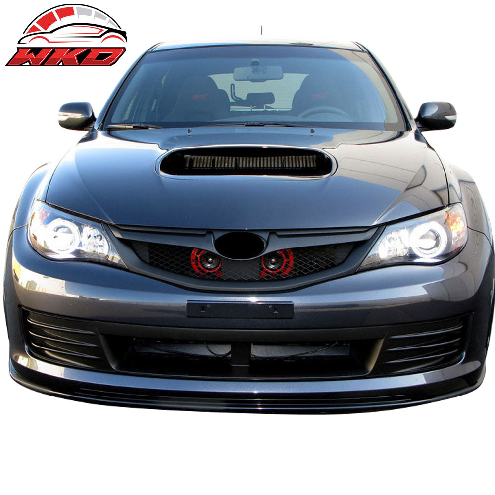 Fits 08-10 Subaru Impreza WRX STI Front Bumper Lip Spoiler Unpainted PP Splitter
