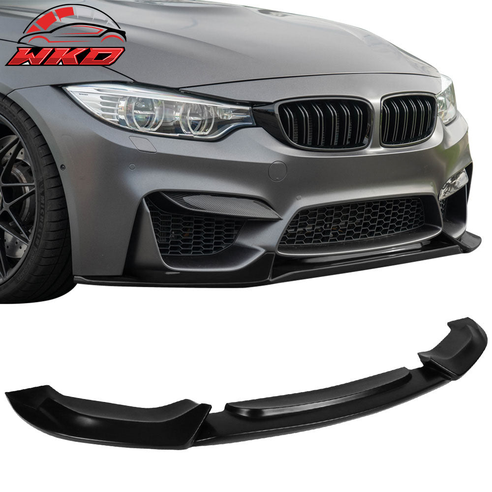 Fits 15-20 BMW F80 M3 F82 F83 M4 VRS Style Front Bumper Lip Spoiler Splitter PU