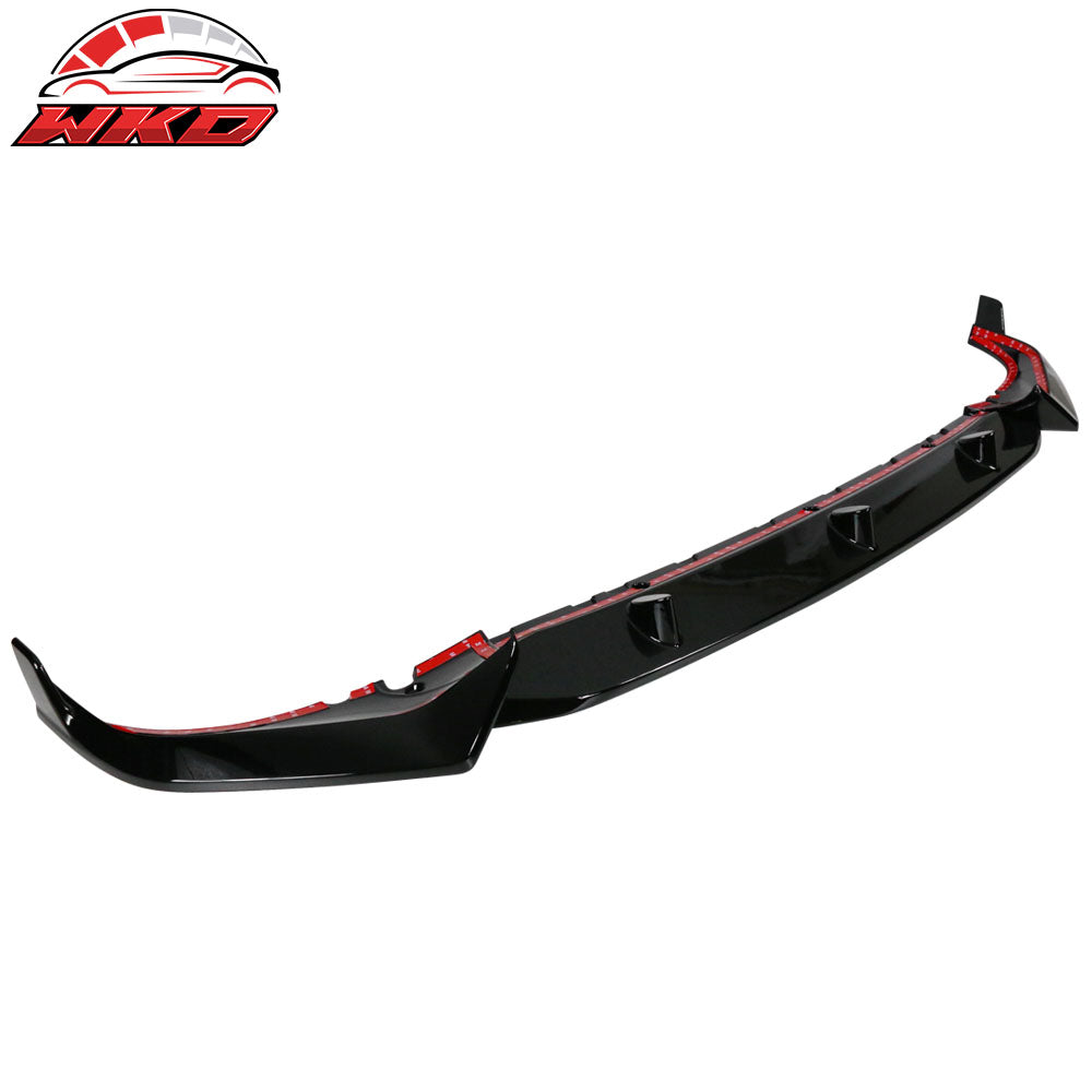 Fits 19-22 BMW G07 X7 M Sport Gloss Black Front Bumper Lip Spoiler Splitter 3PCS