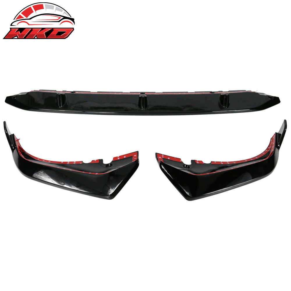 Fits 19-22 BMW G07 X7 M Sport Gloss Black Front Bumper Lip Spoiler Splitter 3PCS
