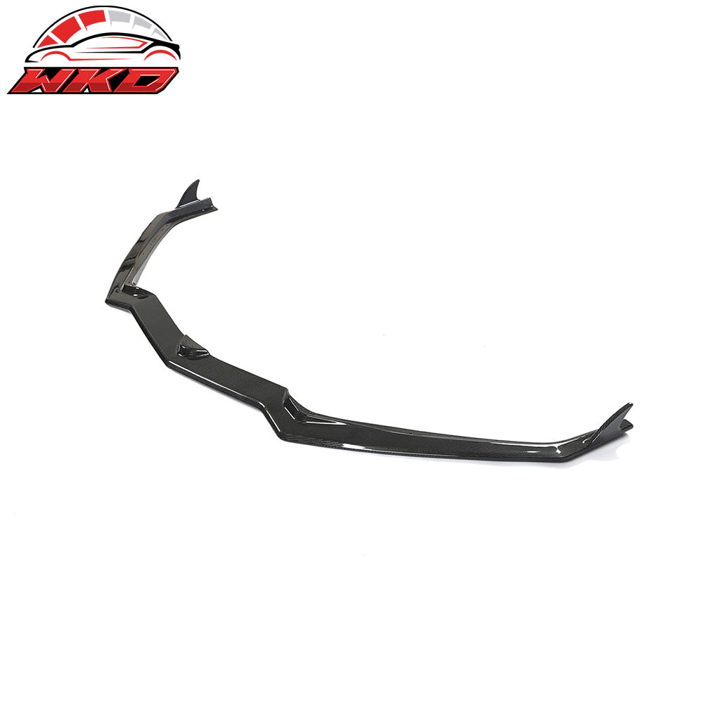 Fits 20-25 Chevrolet Corvette C8 Carbon Fiber Front Bumper Lip Spoiler Splitter