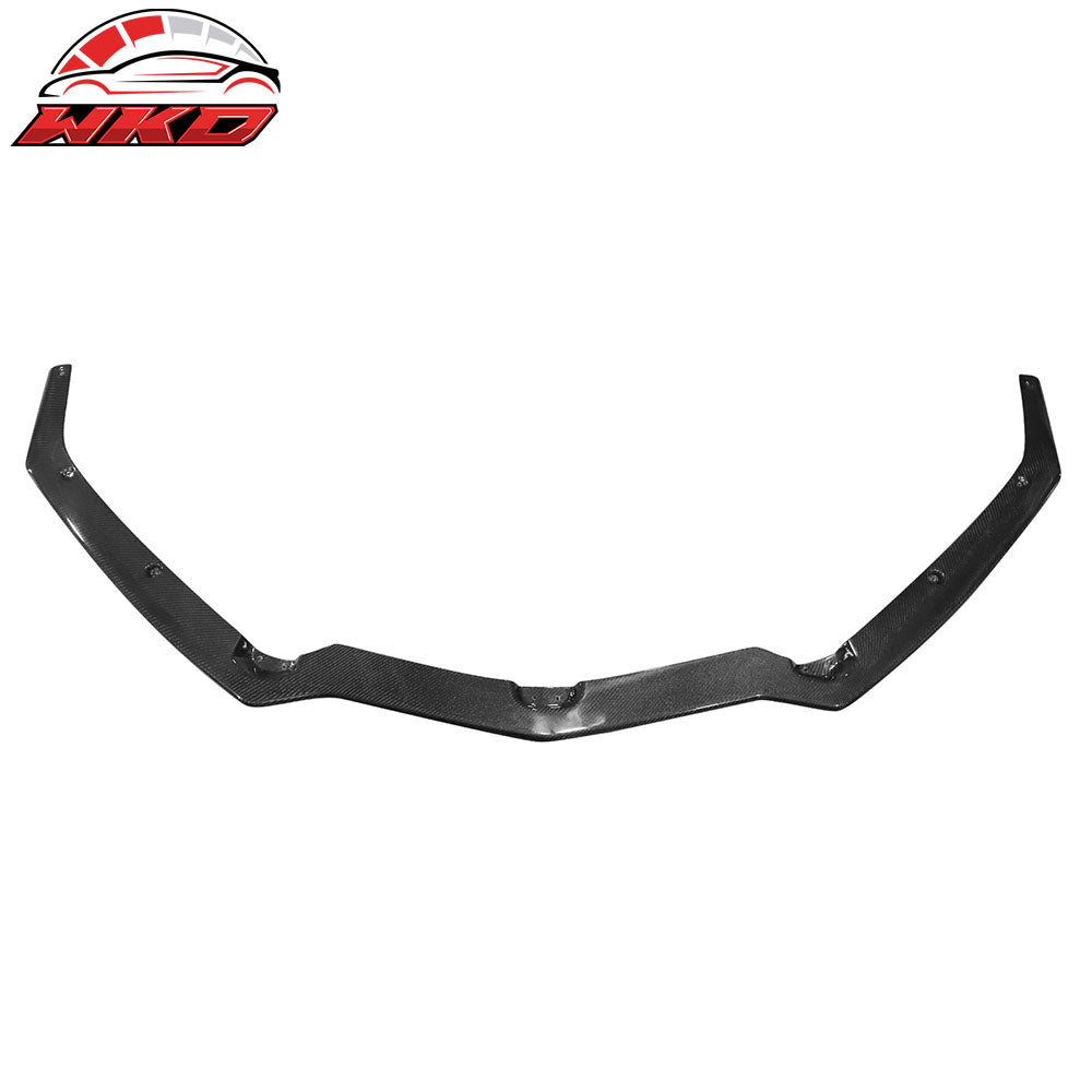 Fits 20-25 Chevrolet Corvette C8 Carbon Fiber Front Bumper Lip Spoiler Splitter