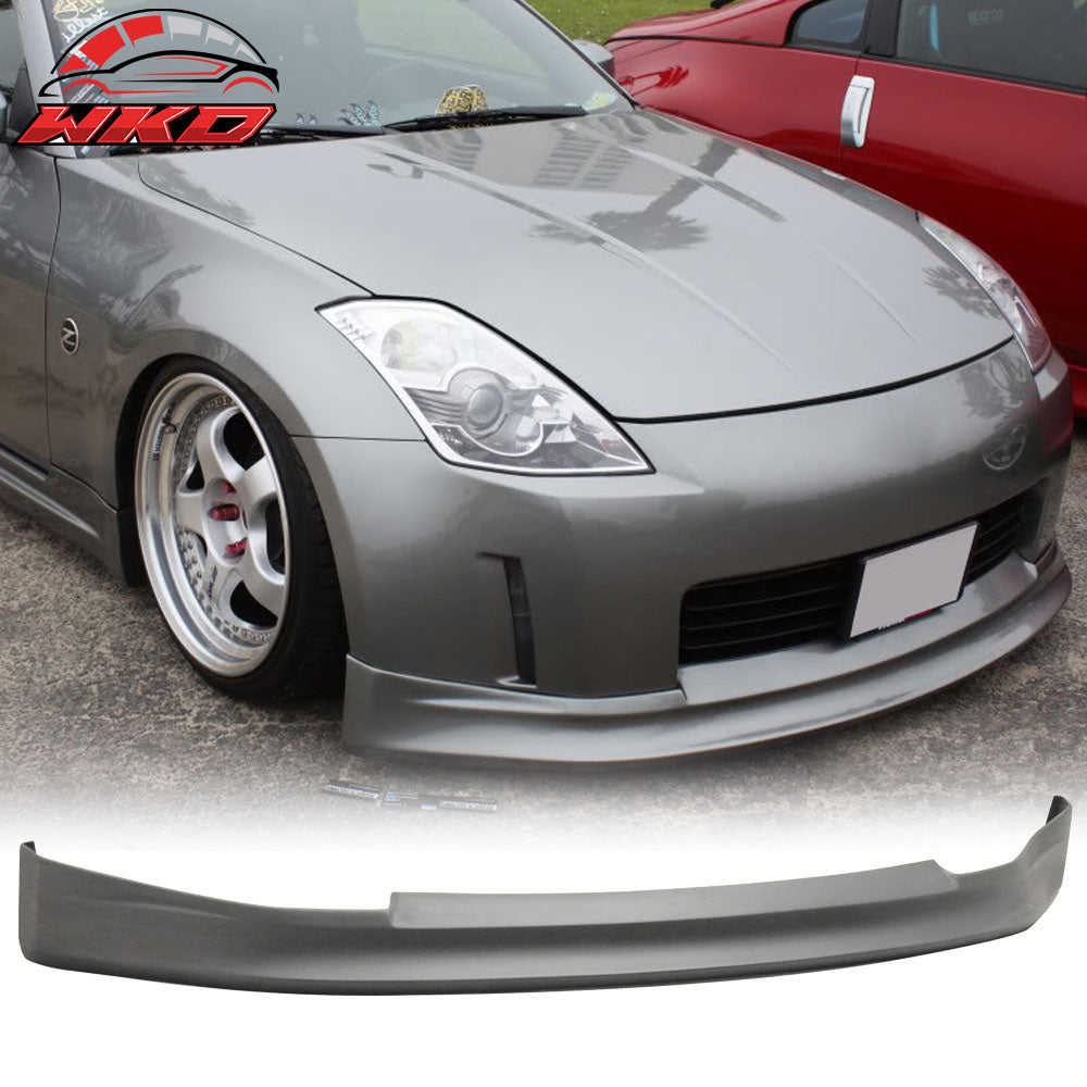 Fits 03-05 Nissan Fairlady Z33 350Z V Style Front Bumper Lip Spoiler PU Splitter