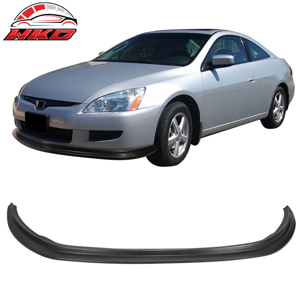 Fits 03-05 Honda Accord 2 Door MDA Style Front Bumper Lip Spoiler Unpainted PU