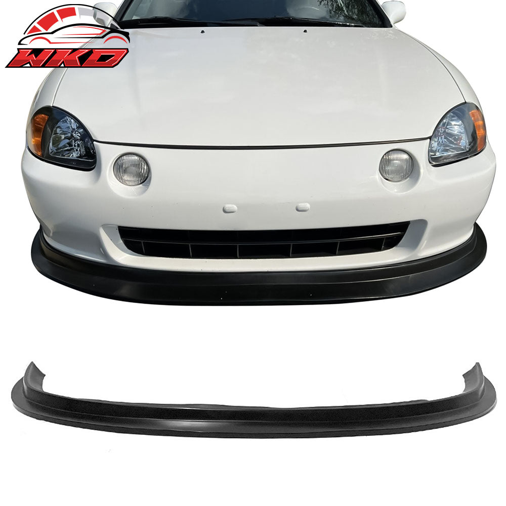 Fits 93-95 Honda Civic del Sol Front Bumper Lip Spoiler Unpainted Black PU