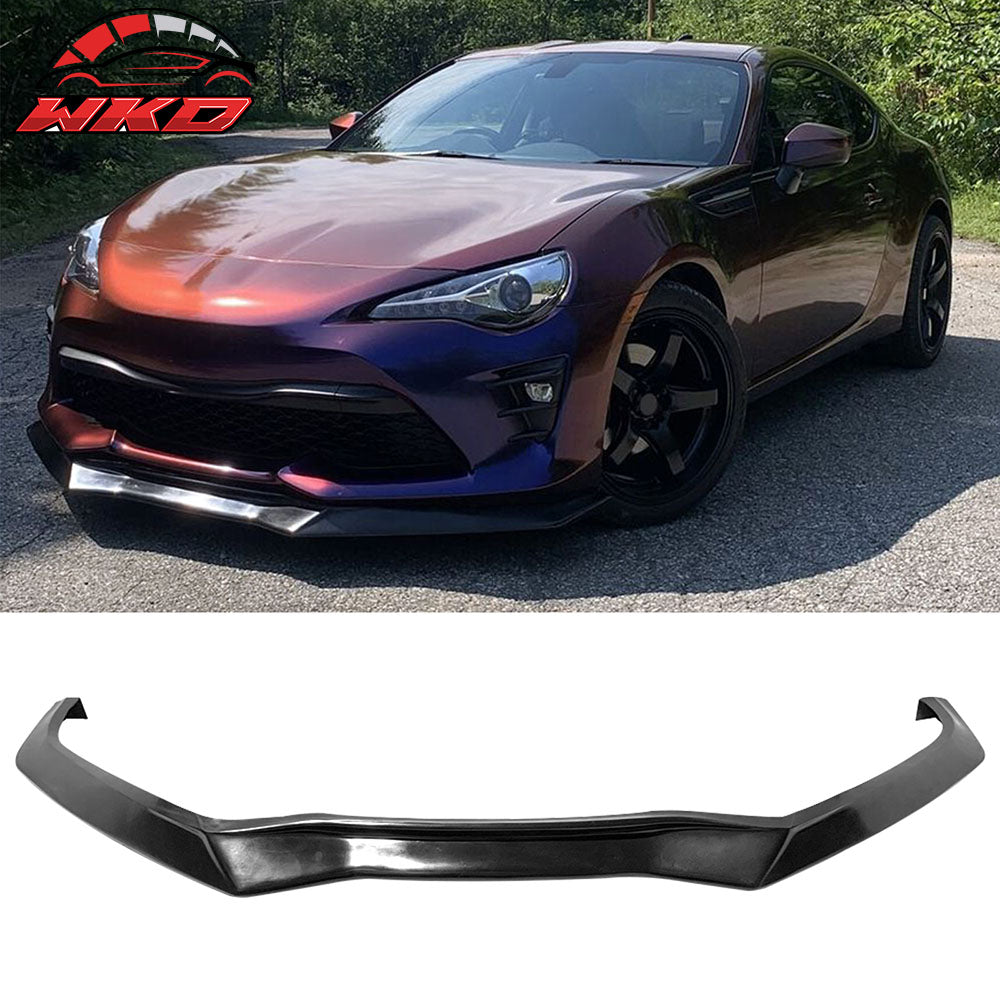 Fits 17-20 Toyota 86 GTS Style PU Front Bumper Lip Bottom Spoiler Unpainted