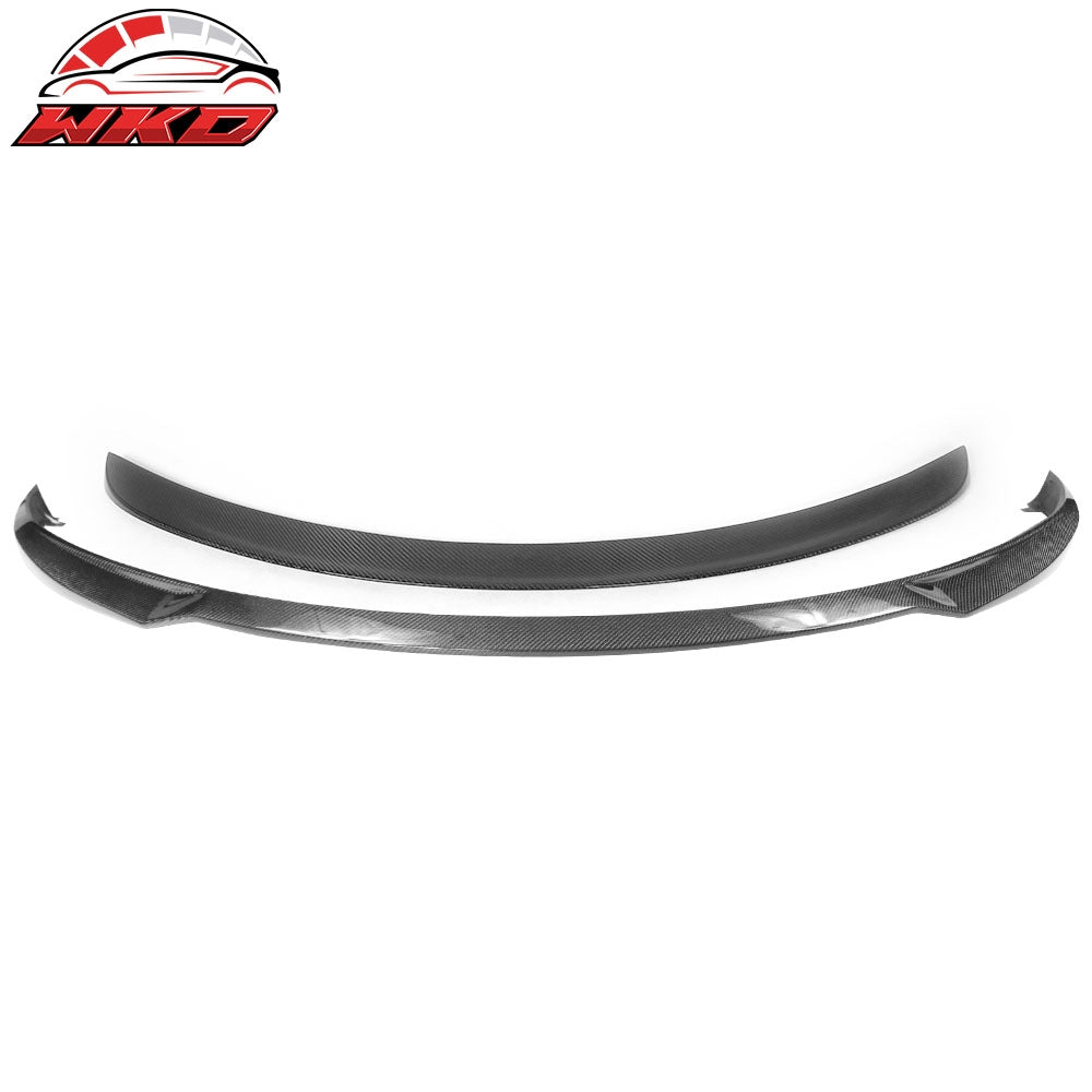 12-16 Tesla Model S Front Bumper Lip & OE Style Trunk Spoiler Carbon Fiber | Wholesale