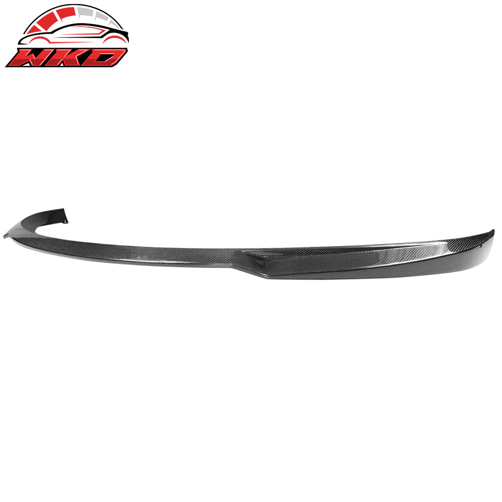 Fits 12-16 Tesla Model S Front Bumper Lip & OE Style Trunk Spoiler Carbon Fiber