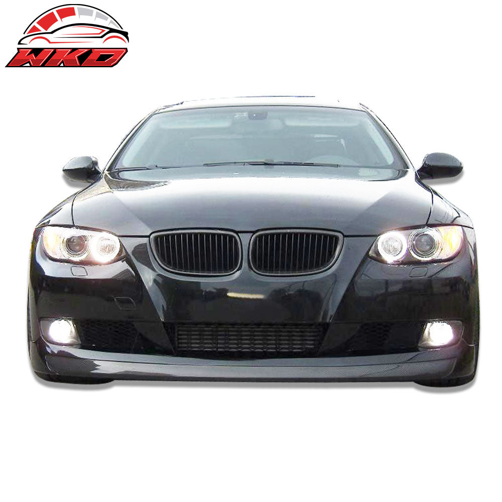 Fits 07-10 BMW E92 E93 3 Series Coupe 2Dr V Style Front Bumper Lip Unpainted PU