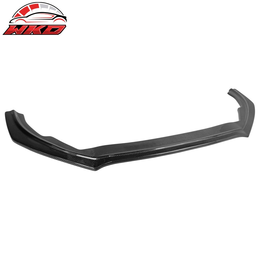 18-20 Ford Focus Hatchback V Style Front Bumper Lip - Real Carbon Fiber | Wholesale