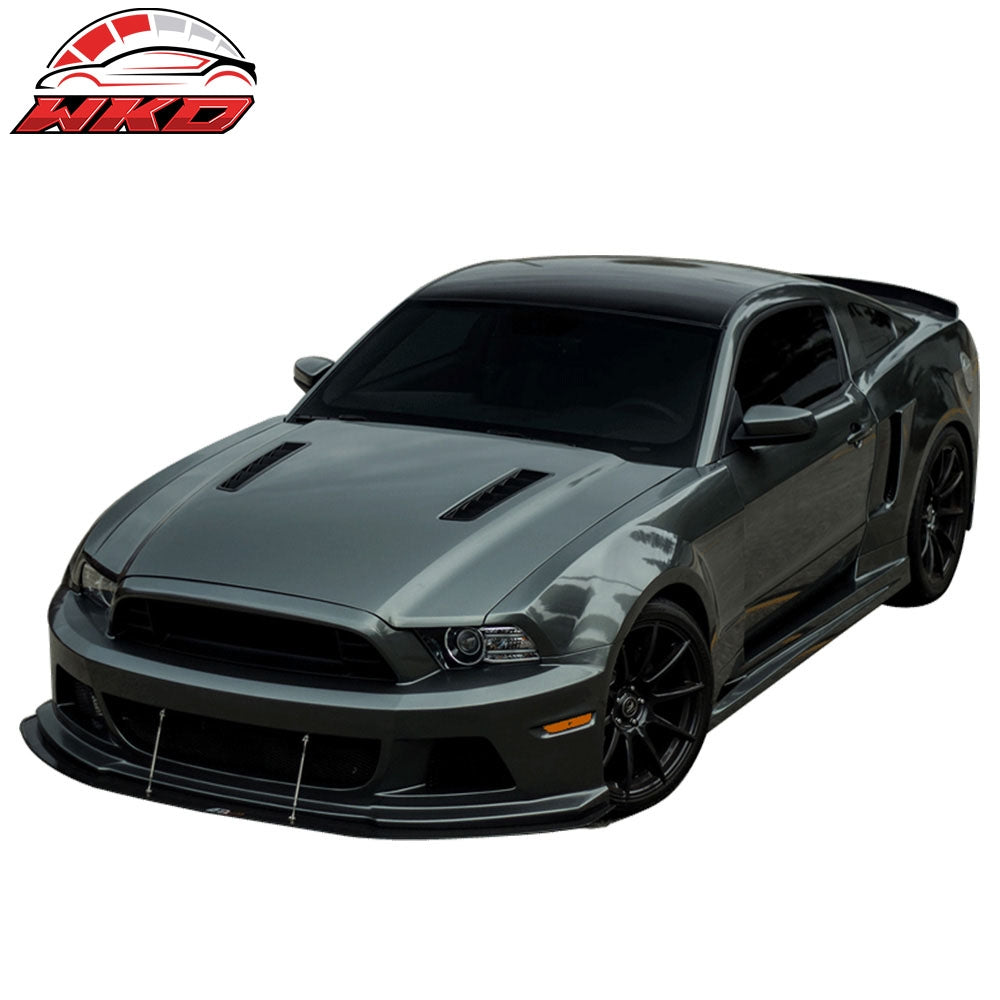 2PCS Universal Gunmetal Sanded Adjustable 5.5-8 Inch Front Bumper Lip Strut Rod