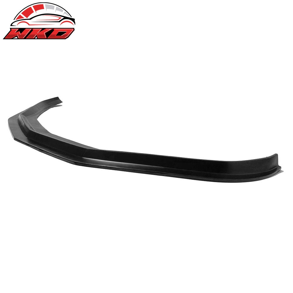 Fit 16-18 Chevrolet Camaro MDA Style Front Bumper Lip Spoiler Unpainted Black PU