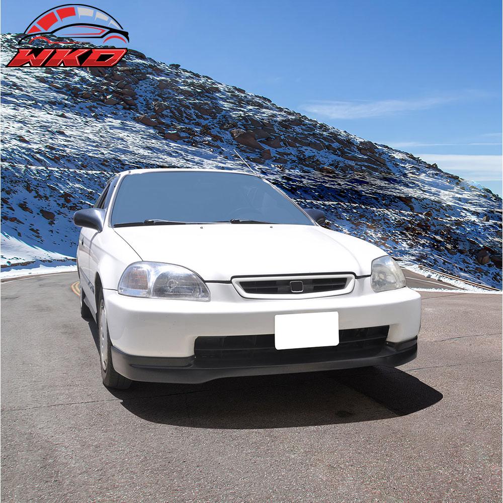 Fits 96-98 Honda Civic CTR Style Front Bumper Lip Spoiler Splitter Unpainted PU