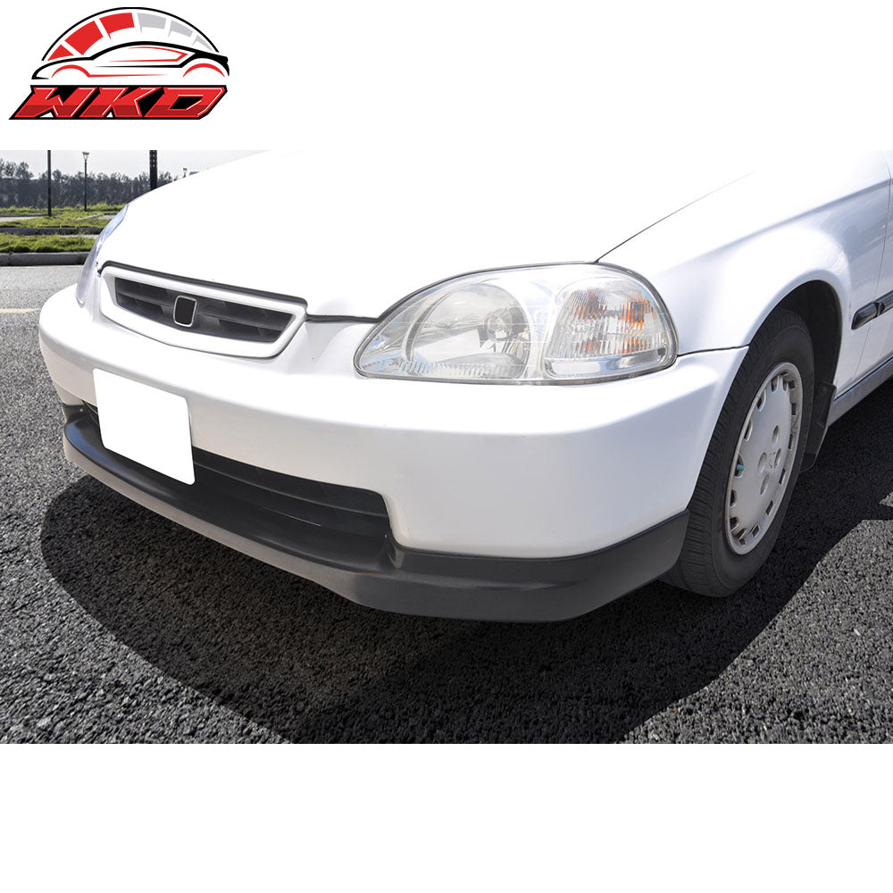 Fits 96-98 Honda Civic CTR Style Front Bumper Lip Spoiler Splitter Unpainted PU