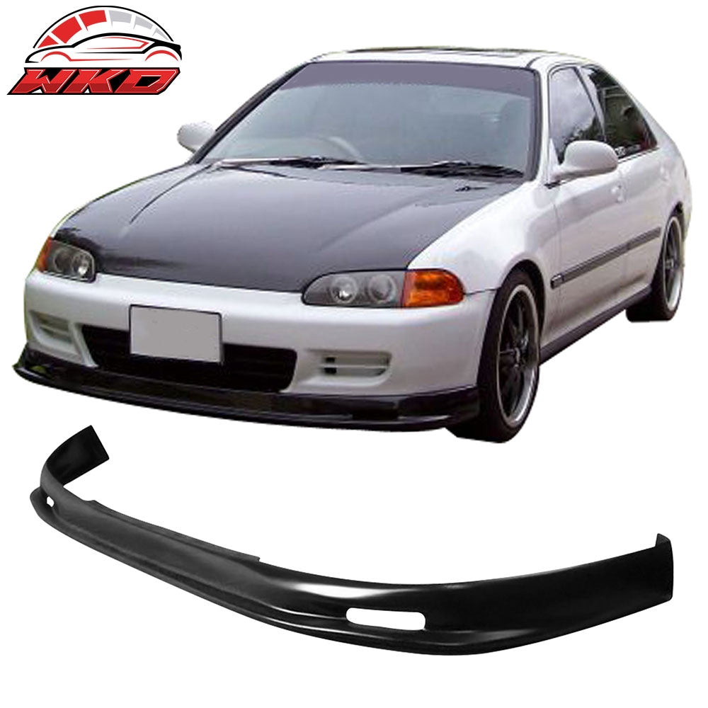 Fits 92-95 Honda Civic Sedan 4Dr Front Bumper Lip Spoiler Splitter Unpainted PU
