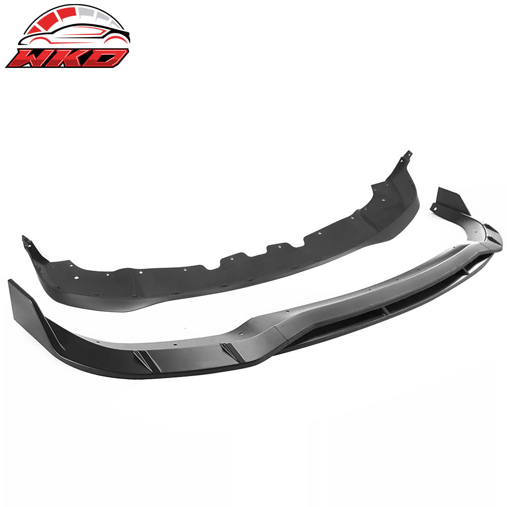 Fits 21-25 Dodge Durango Front Bumper Lip Matte Black 5PC Spoiler Chin Splitter