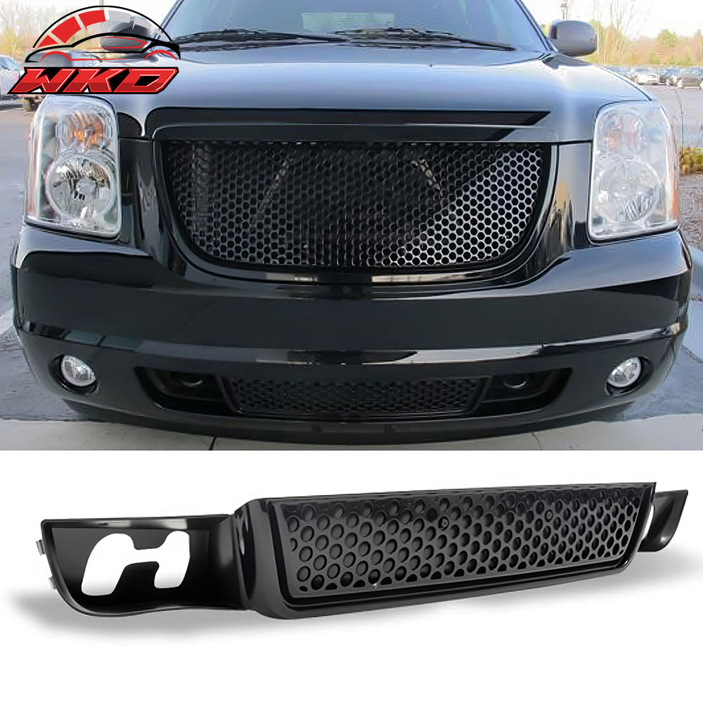 Fits 07-14 GMC Yukon/XL/Denali Front Lower Bumper Mesh Grill Grille Guard ABS