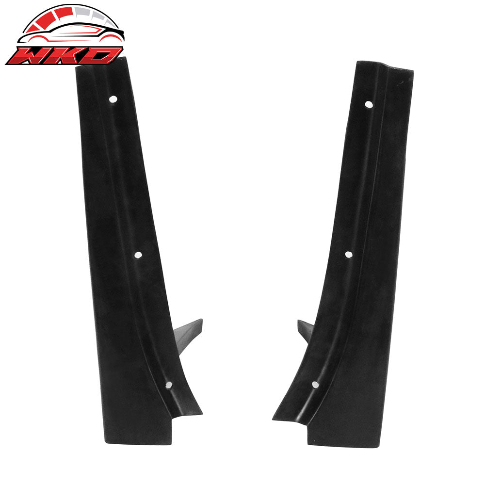 Fits 14-15 Chevrolet Camaro SS Front Bumper Winglets 1LE Style PU Side Spoiler