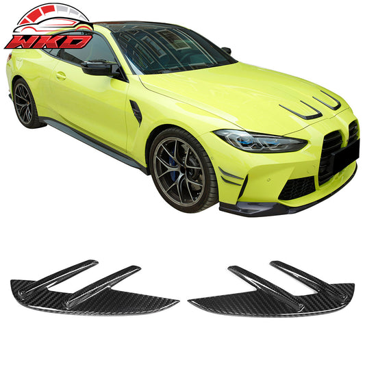 21-23 BMW G82 G83 M4 2PCS Front Fender Side Vents OE Style Dry Carbon Fiber | Wholesale