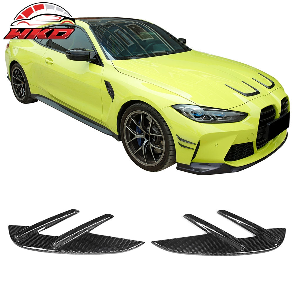 21-23 BMW G82 G83 M4 2PCS Front Fender Side Vents OE Style Dry Carbon Fiber | Wholesale