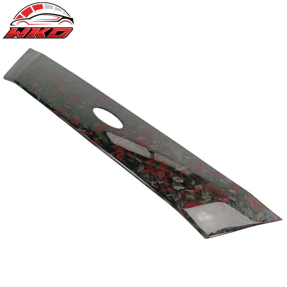 Fits 18-20 Ford Focus Hatchback Forged Carbon Fiber Front Grille Molding Trim