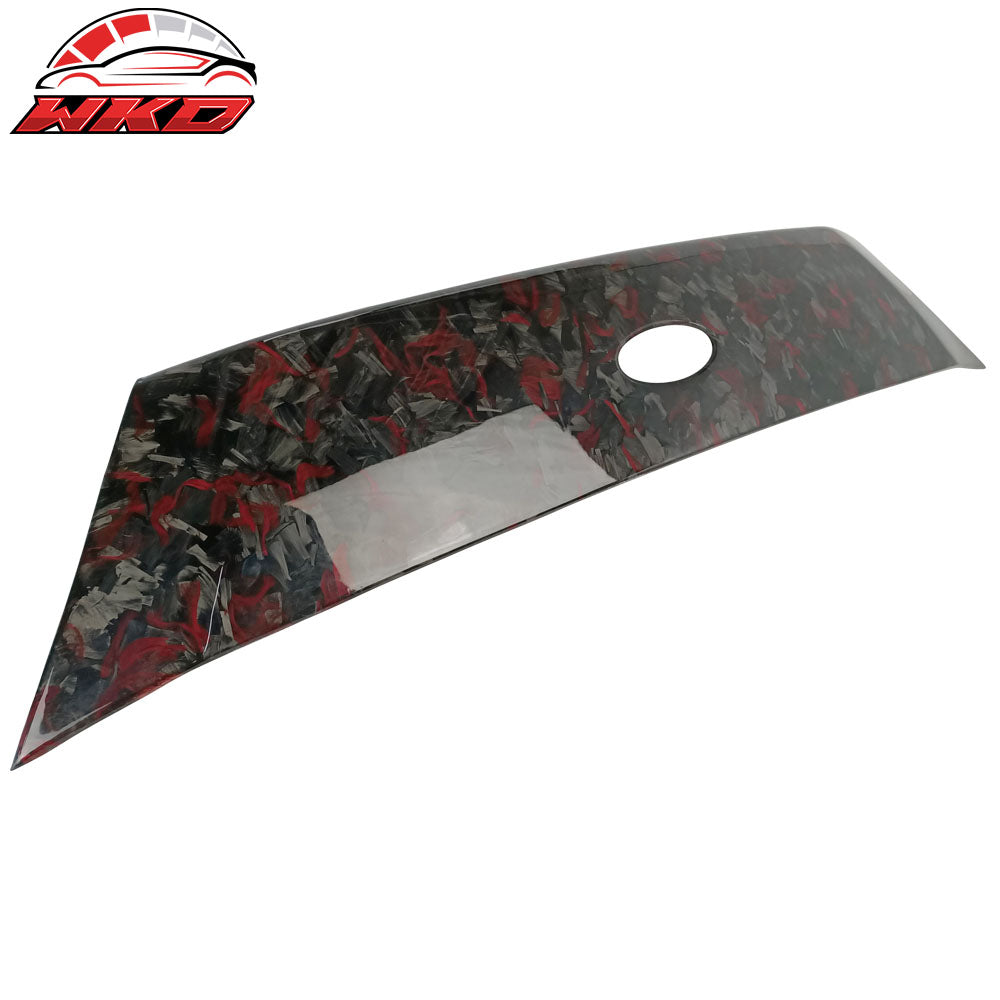 Fits 18-20 Ford Focus Hatchback Forged Carbon Fiber Front Grille Molding Trim