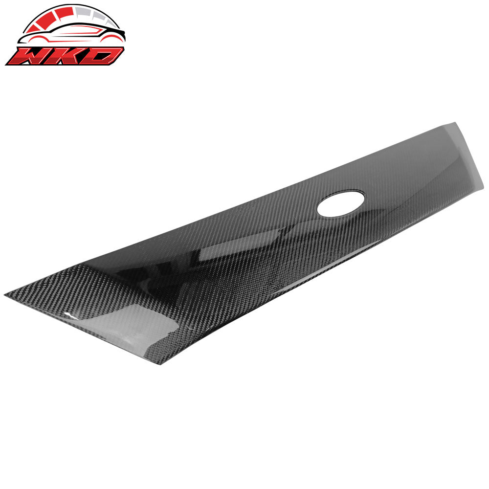 Fits 18-20 Ford Focus Hatchback Carbon Fiber CF Front Upper Grille Molding Trim