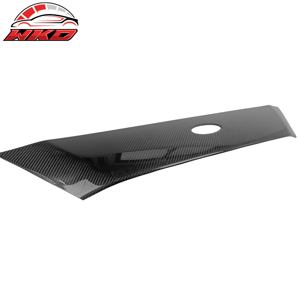 Fits 18-20 Ford Focus Hatchback Carbon Fiber CF Front Upper Grille Molding Trim