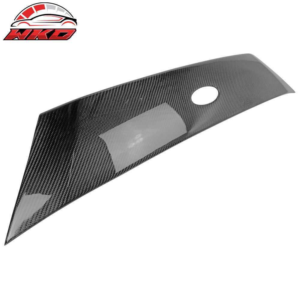 Fits 18-20 Ford Focus Hatchback Carbon Fiber CF Front Upper Grille Molding Trim