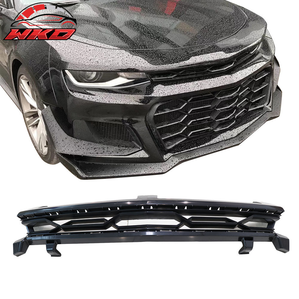 Fits 16-24 Chevy Camaro ZL1 1LE Style Front Bumper Upper Grille - PP