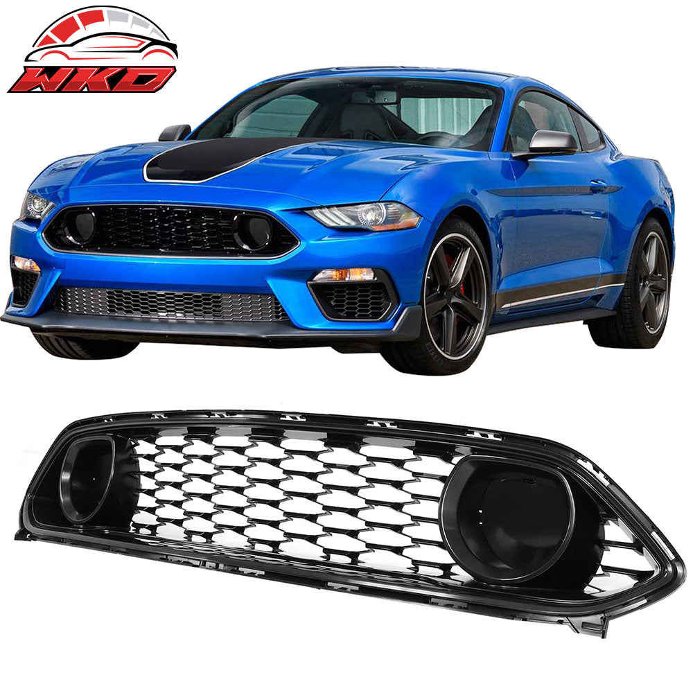 Fits 21-23 Ford Mustang Mach 1 OE Style Black Front Upper Mesh Grille Grill ABS