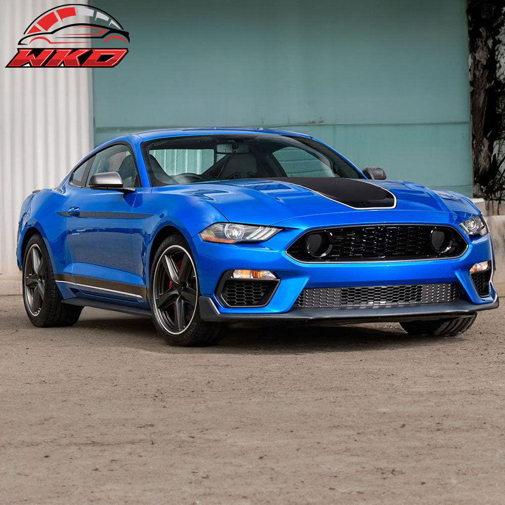 Fits 21-23 Ford Mustang Mach 1 OE Style Black Front Upper Mesh Grille Grill ABS