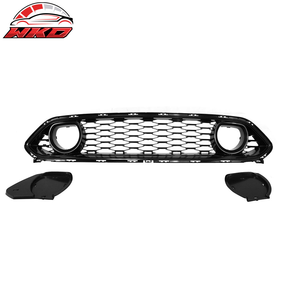 Fits 21-23 Ford Mustang Mach 1 OE Style Black Front Upper Mesh Grille Grill ABS