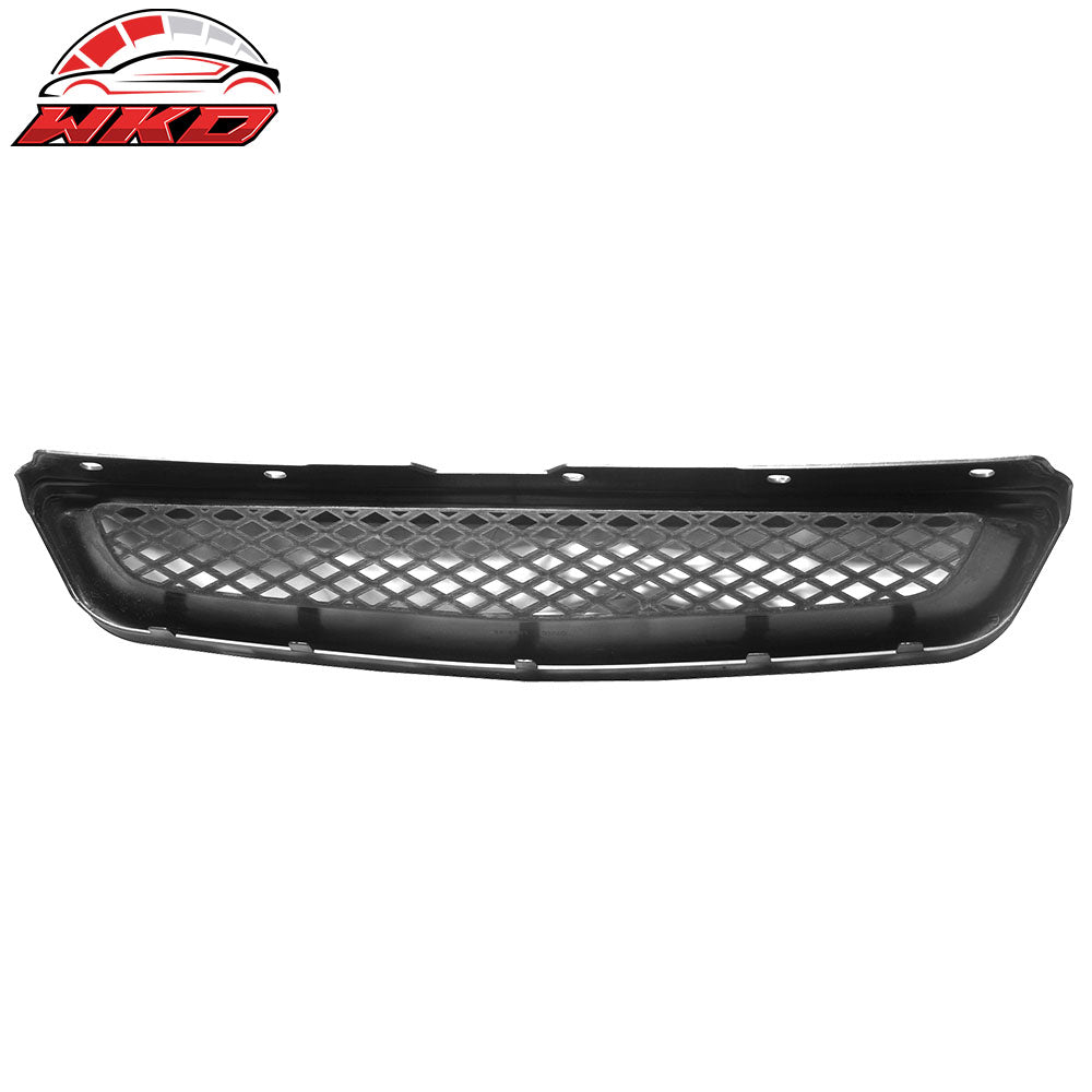 Fits 99-00 Honda Civic EK Type-R Style Front Bumper Hood Mesh Grille Grill ABS