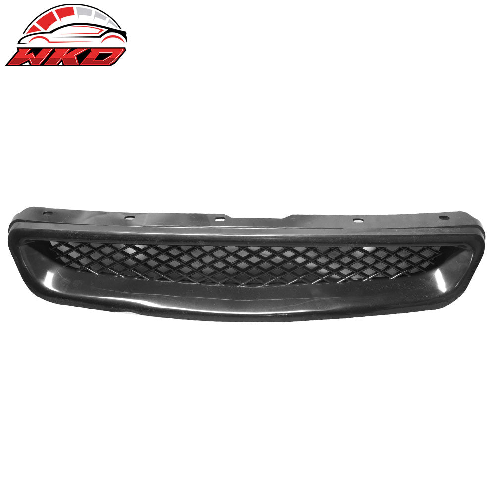 Fits 99-00 Honda Civic EK Type-R Style Front Bumper Hood Mesh Grille Grill ABS