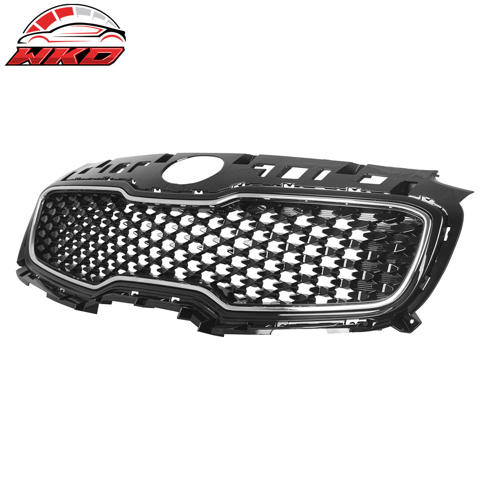 Fits 17-19 Kia Sportage OE Style Front Bumper Upper Grille Grill Assembly ABS
