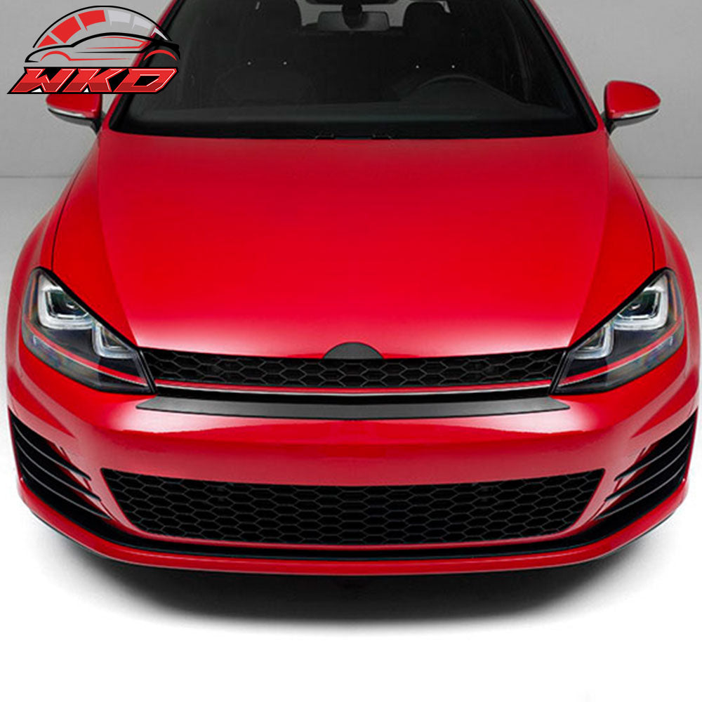 Fits 15-16 VW Golf 7 MK7 GTI Style Front High Bar Black Red Trim Grille Grill