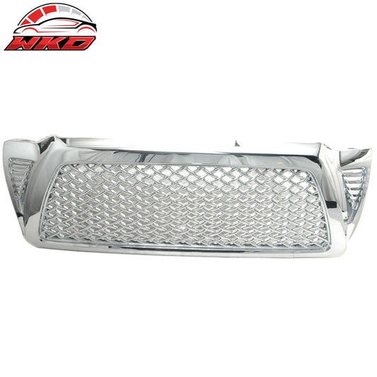 05-11 Tacoma Chrome Replacement Front Hood Bumper Mesh Grill Grille ABS | Wholesale - Wikond Auto