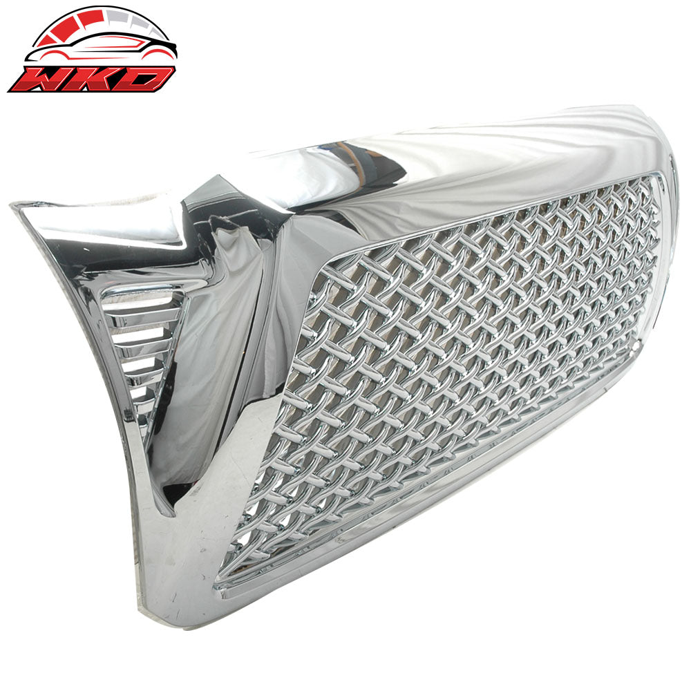 Fits 05-11 Tacoma Chrome Replacement Front Hood Bumper Mesh Grill Grille ABS