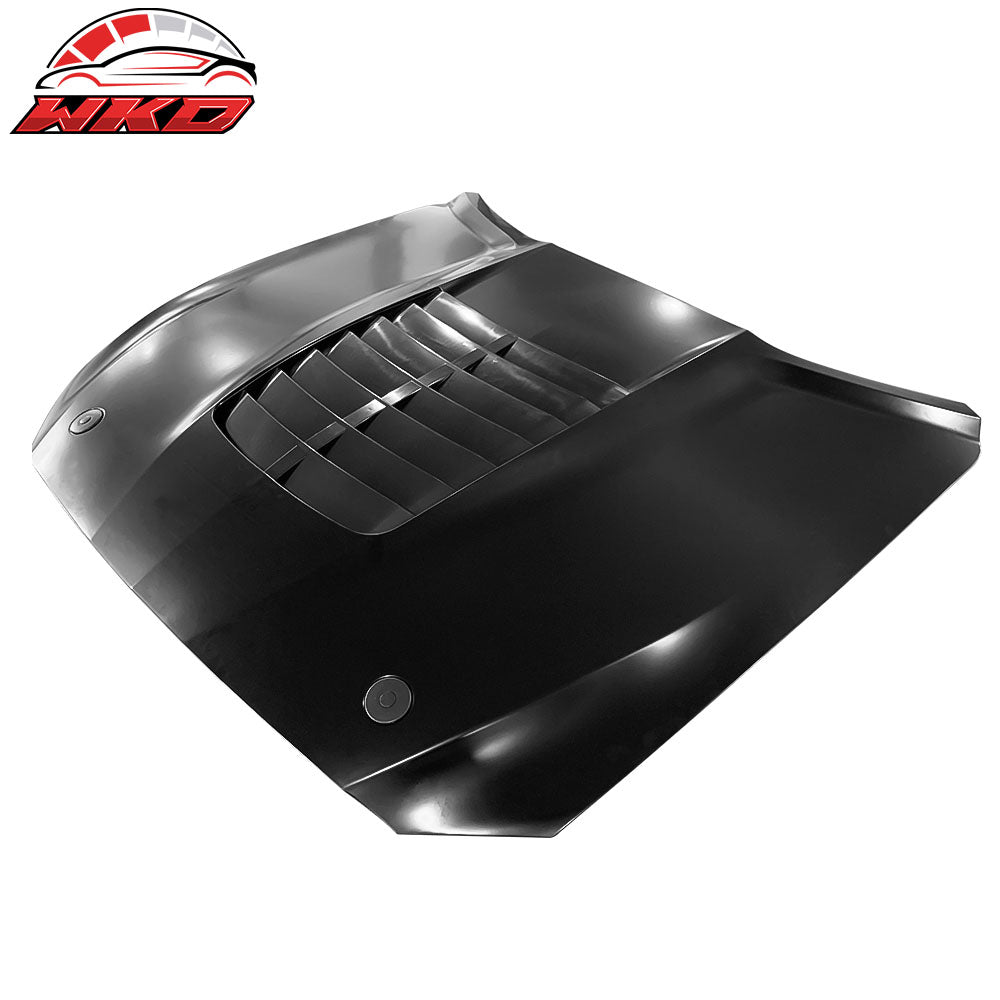 Fits 15-17 Ford Mustang GT500 Style Aluminum Front Hood Cover Air Vent Unpainted
