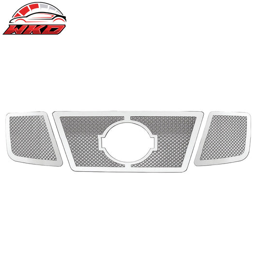 08-12 Nissan Armada Mesh Style Chrome Front Insert Grille Stainless Steel | Wholesale