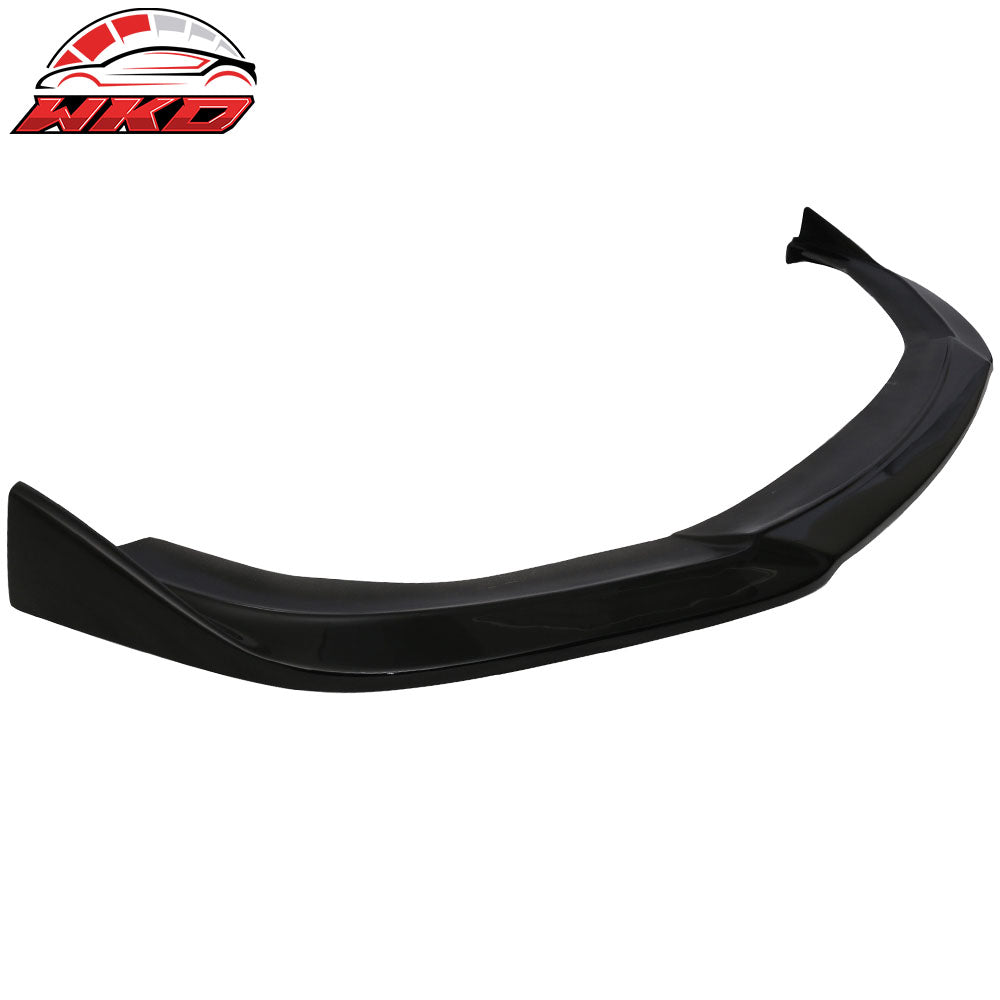 Fit 16-18 Honda Civic CS Style Front Bumper Lip PU Painted #NH731P Crystal Black