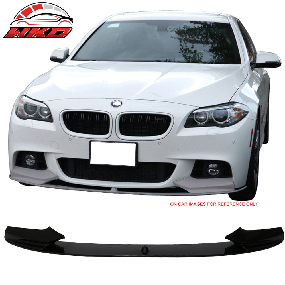 Fits 11-16 F10 5 Series Performance Chin Front Lip Painted Black Sapphire #475