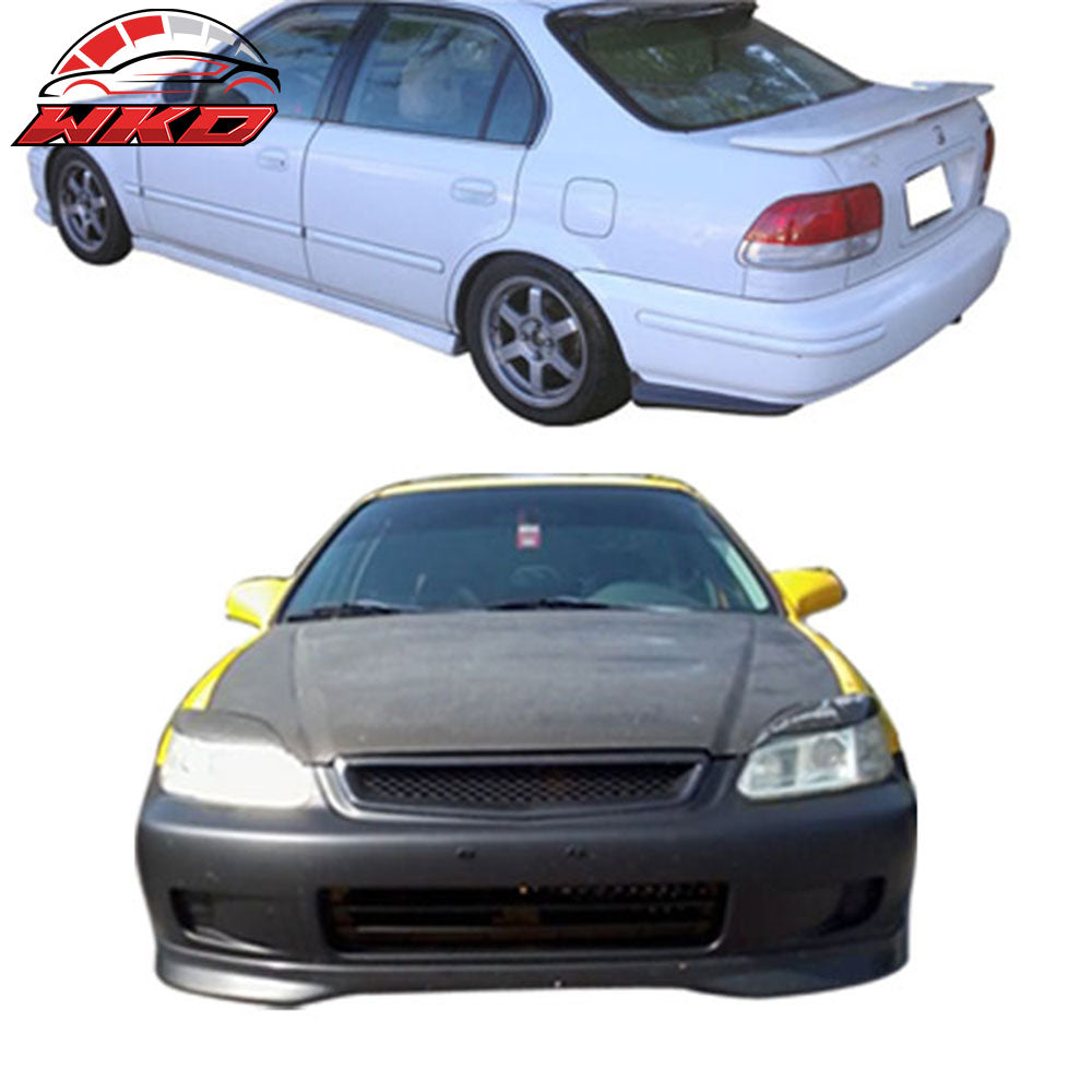 1996-98 Honda Civic TR Style Front Bumper Lip PP + 2PCS Rear Bumper Aprons | Wholesale