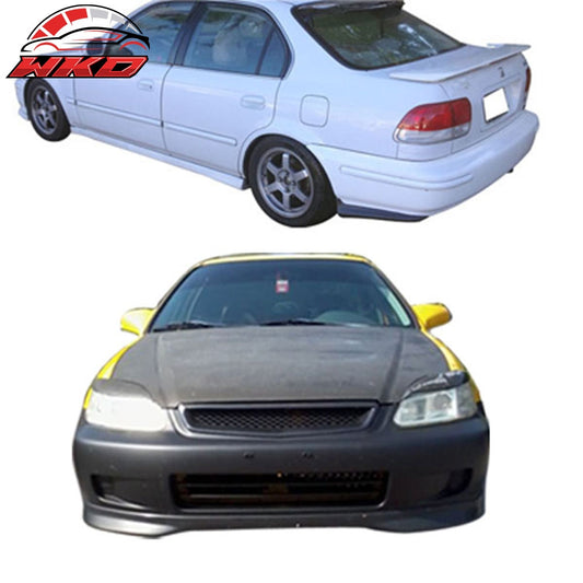 1996-98 Honda Civic TR Style Front Bumper Lip PP + 2PCS Rear Bumper Aprons | Wholesale