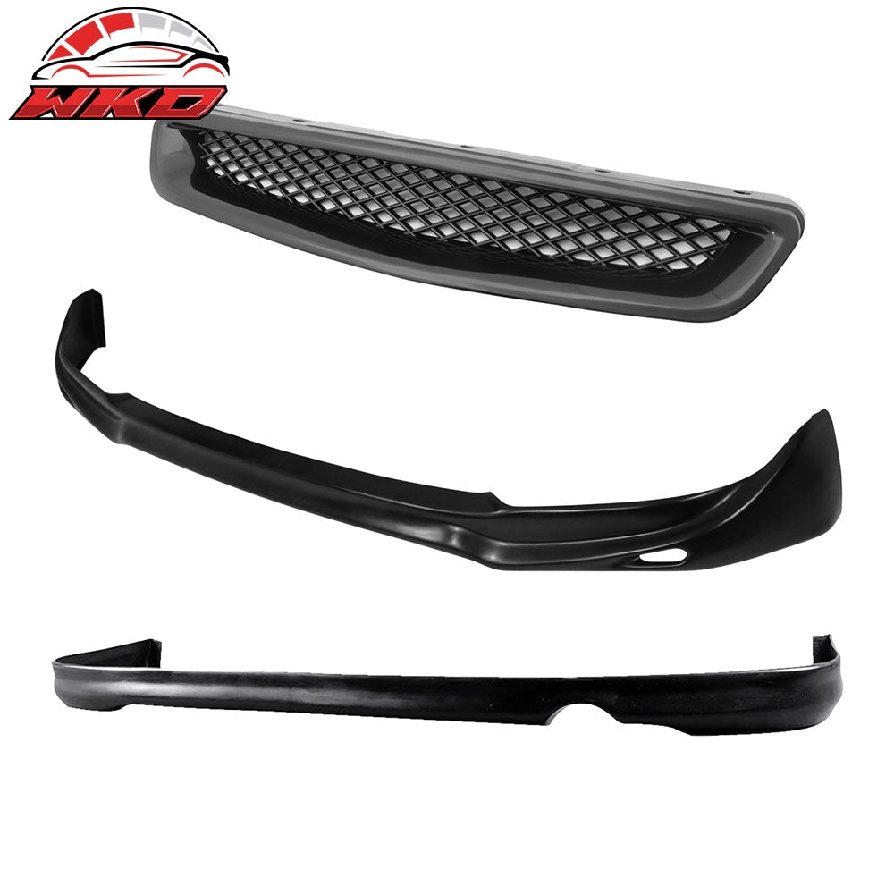 1996-98 Honda Civic JDM JUN Front Bumper Lip PU + Rear Lip + TR Front Grille | Wholesale