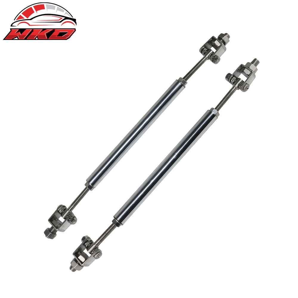 For 14-20 BMW 4-Series M Sport MX Style Front Lip Splitter w/ Gunmetal Strut Rod