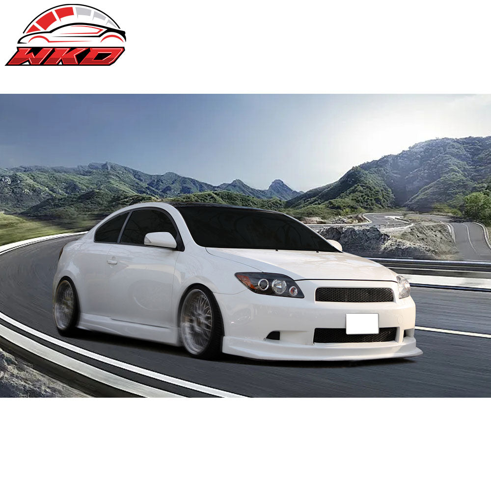 Fits 05-10 Scion tC Sport Style Front Bumper Lip Spoiler Splitter Unpainted PU