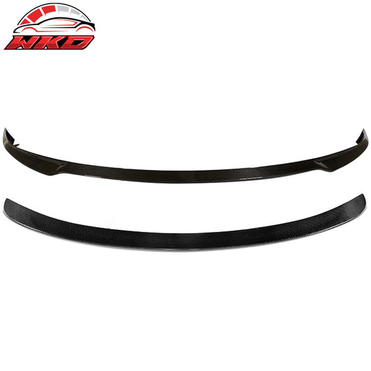 17-23 Tesla Model 3 IKON Style Front Lip +Trunk Spoiler - Carbon Fiber | Wholesale