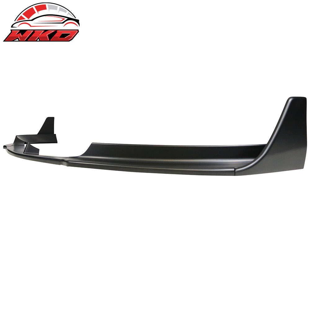 Fits 17-23 Tesla Model 3 V Style Matte Black Front Bumper Lip Spoiler Kit PP 5PC